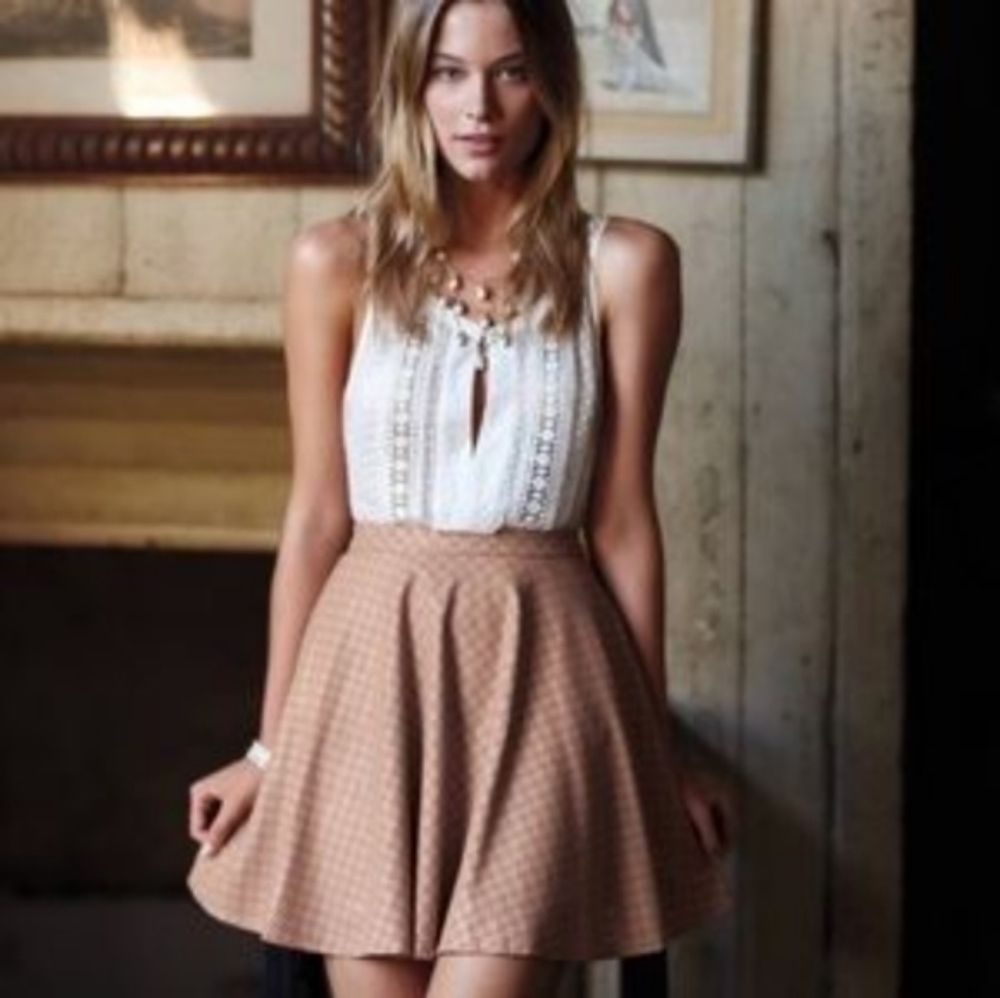 Sunday in Brooklyn Astral Vegan pink mini skirt